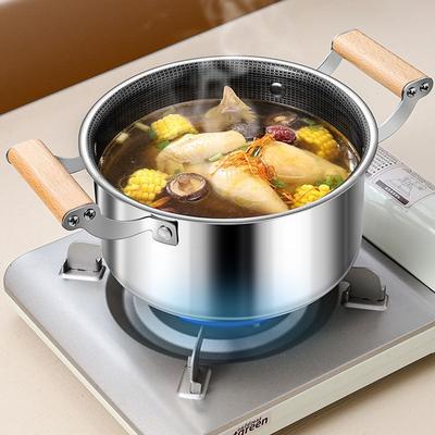 Edelstahl Suppentopf Bratpfanne Wok Wabenförmig Antihaft Hot Pot mit Deckel Zuhause Induktionsherd Gasherd Küchengeschirr