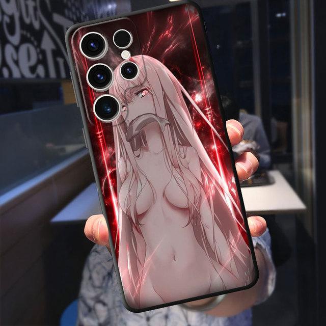 Armor Luxury Tpu Soft Phone Case For Samsung Galaxy S20 Fe S21 S10 S9 S22 Plus S23 Ultra 5g S8 S7 S10e Cartoon Zero Two Cover