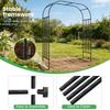 7.87ft Metal Arch Frame for Climbing Plants Garden Arch Metal Trellis for Flower Vines Wedding Bridal Party Decoration
