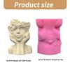 Resin Vase Molds Flower Vase Molds Artistic Human Figure Shape Silicone Planter Molds Hand-Making Supplies for Flowerpot