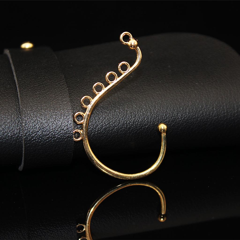 10pcsDIY Bridal Handmade Headgear Material Antique Hairpin Jewelry Accessories, Ear Hanging Ear Hook Hair Accessories Alloy Material