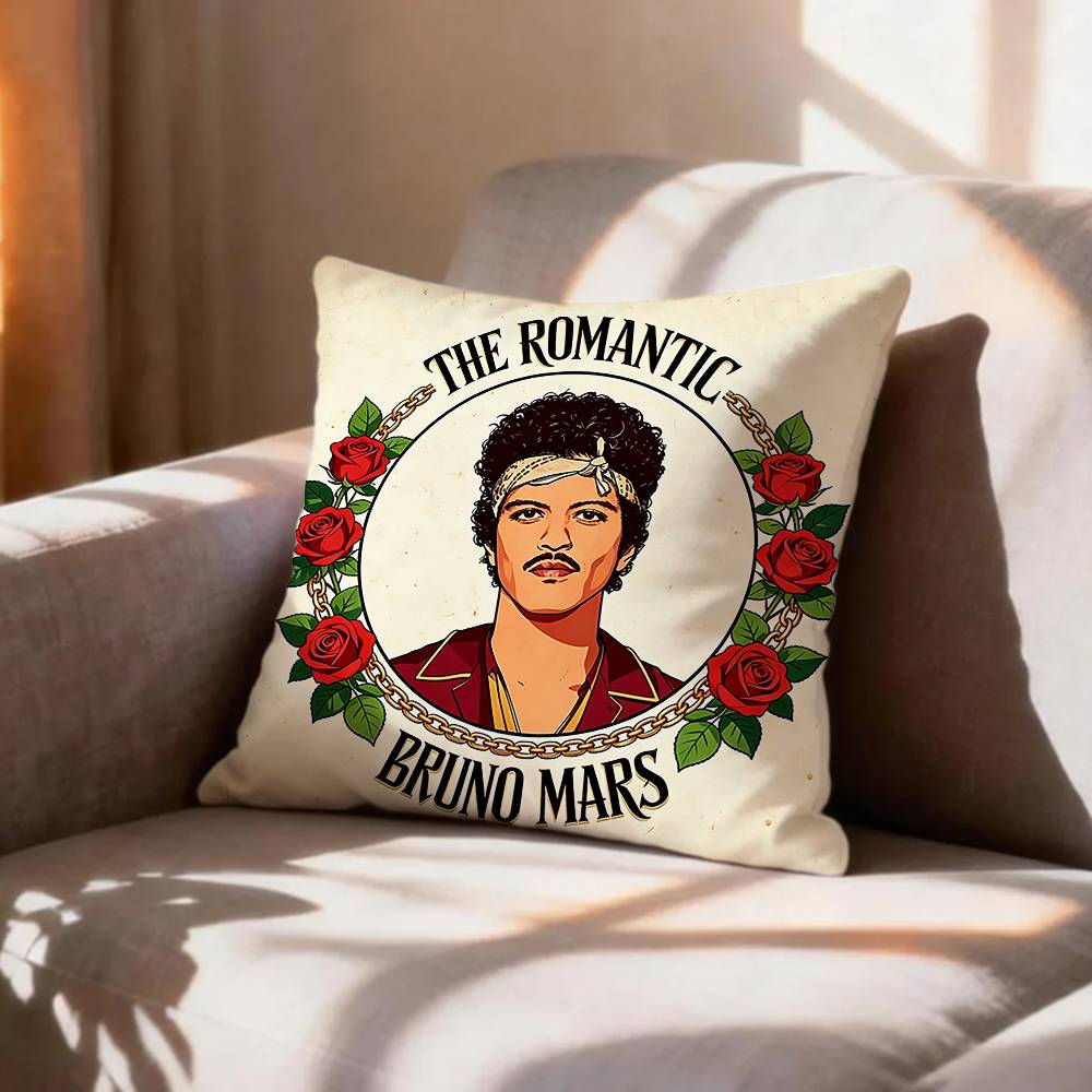 COOL Der ROMANTISCHE BBruno Mars Kissenbezug Bedruckter Kissenbezug Für Wohnzimmer Sofa Kissenbezug