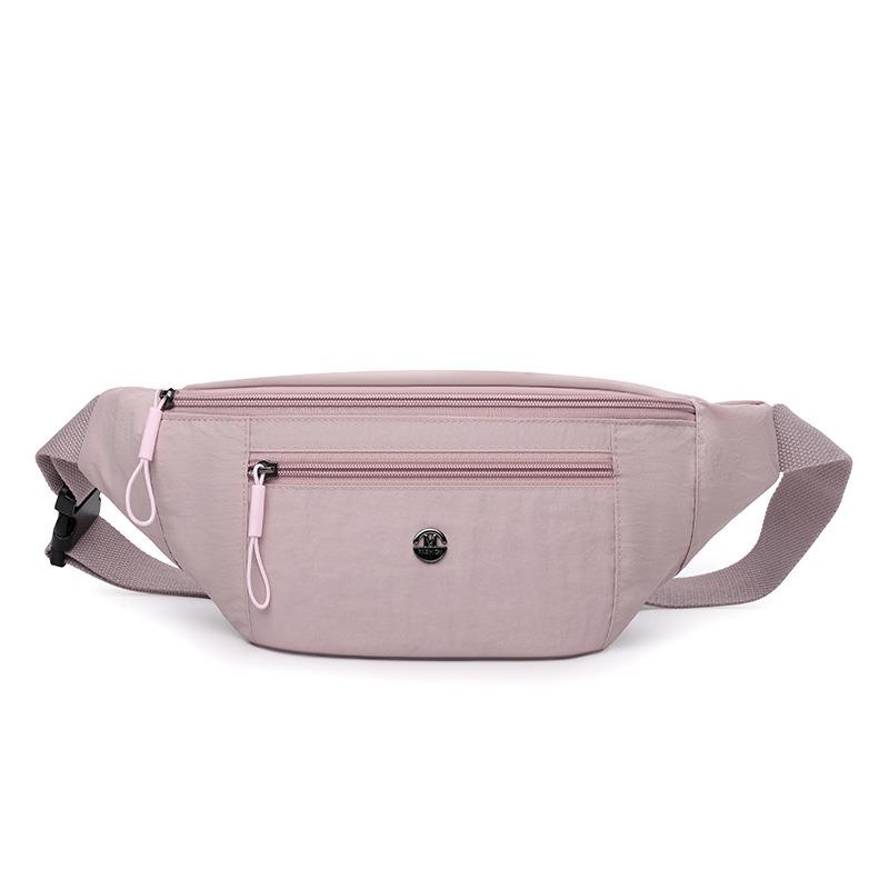 

New sports out storage fashion sports leisure fanny pack simple and lightweight solid color women s breast bag diagonal straddle backpack
