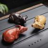 Keramik zodiac vattenbuffel Djurstatyetter Handgjord produktion Söt heminredning, kontor, te-rum, små prydnader