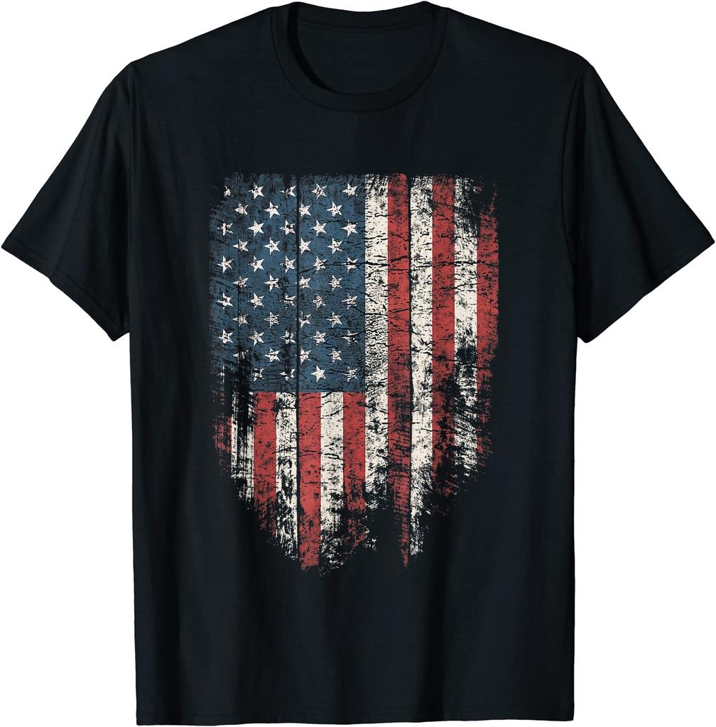 Distressed Usa Flag Patriotic American Flag Tee Unisex T-Shirt
