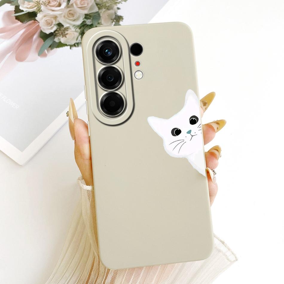 For Tecno Camon 50 4G 2026 Cute Cat Flower Cartoon Phone Case For Tecno Camon50 4G Shockproof Soft Silicone Covers Bumpers