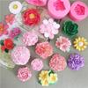 3D Rose Flower Moulds DIY Fondant Chocolate Cake Mold Plaster Work Clay Resin Soap Silicone Mold Cake Decoration Baking Tools
