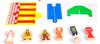 TG50062 WOODEN TRAIN with crane, 80-piece train, cars, TOR