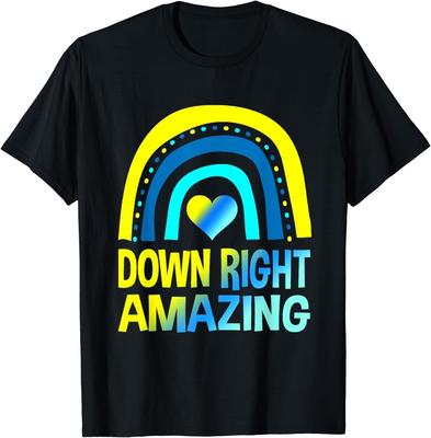 2025/Runter Rechts Erstaunliches Shirt Down-Syndrom Shirts Unisex T-Shirt Unisex T-Shirt