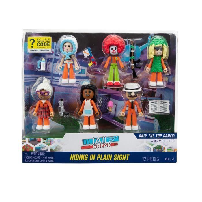 Figurines Multipack - JAZWARES - DEVSERIES CRS - 6 Figurines 7 cm - Code Virtuel Inclus - Noir