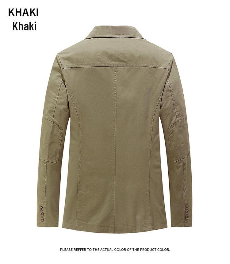 Men's Plus Size Cotton Outdoor Business Casual Jacket - Autumn/Winter Fashion