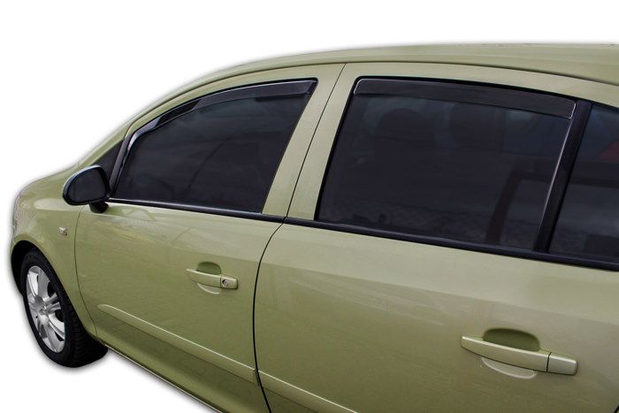 Déflecteurs d'air - SCOUTT - Opel Corsa D/E 5P - Fumé - Acrylique renforcé - Installation facile