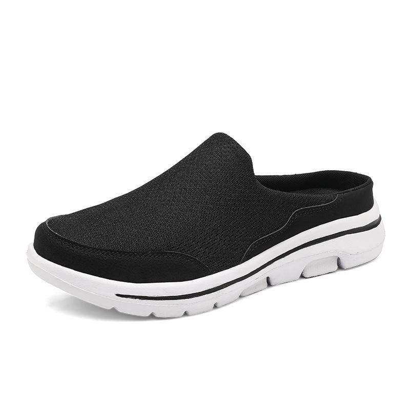 Men's Plus Size Mesh Slip-On Backless Summer Slippers