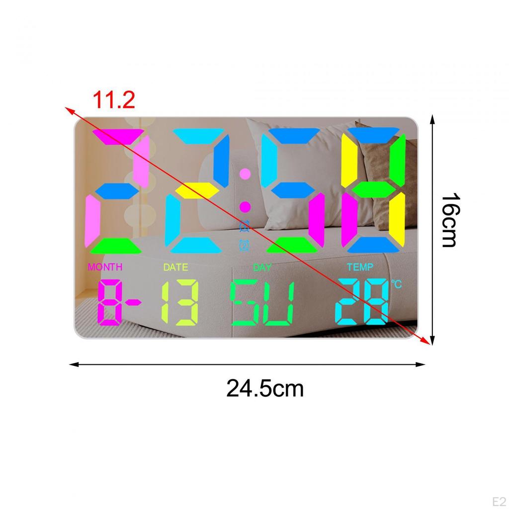 Wecker Digital Desktop Multifunktional Temperaturmesser Wanduhr für Küche