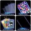 35Pt Clear Pvc Hard Card Sleeves - Scratch-Resistant Trading Card Protectors For Sports, Game & Id Cards Storage Display