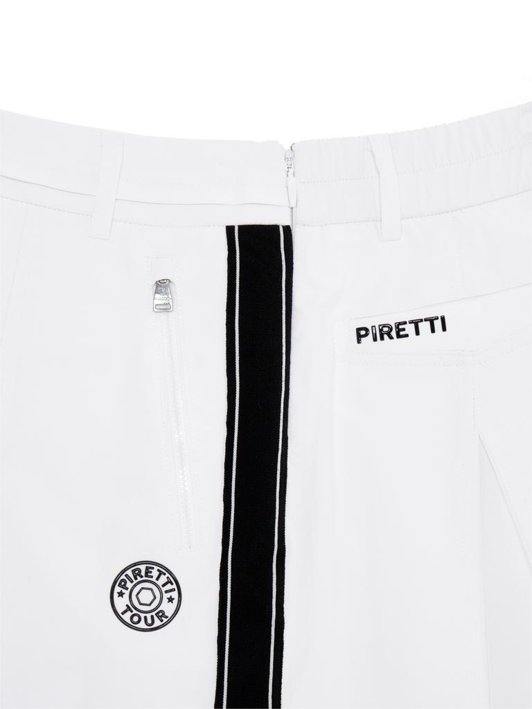 PIRETTI Elite A-Line Pleated Culottes W_White