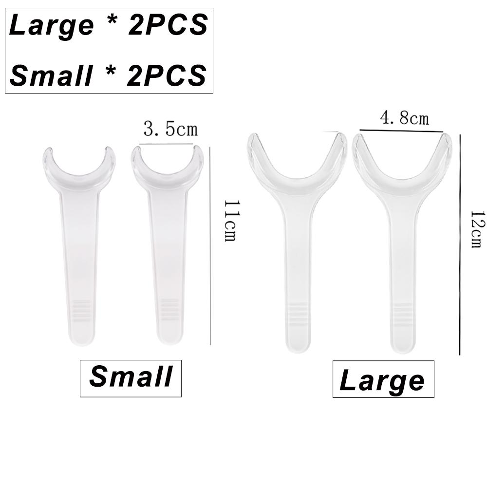 

4Pcs T Shape Dental Single Head Lip Retractor Mouth Opener Tooth Cleaning Oral Care Tools Set