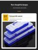 Double-Layer Fishing Tackle Box with Removable Dividers for Hooks and Tools