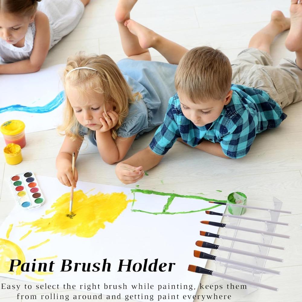 Aesthetic Makeup Brush Holder Acrylic Drying Rack Elegant Display Rack  Bedroom Decor