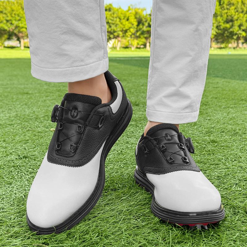 Profesionální pánské golfové boty Prodyšné Pohodlné Sportovní tenisky Protiskluzové Prodyšné Kožené Tréninkové boty Velká velikost 39-48