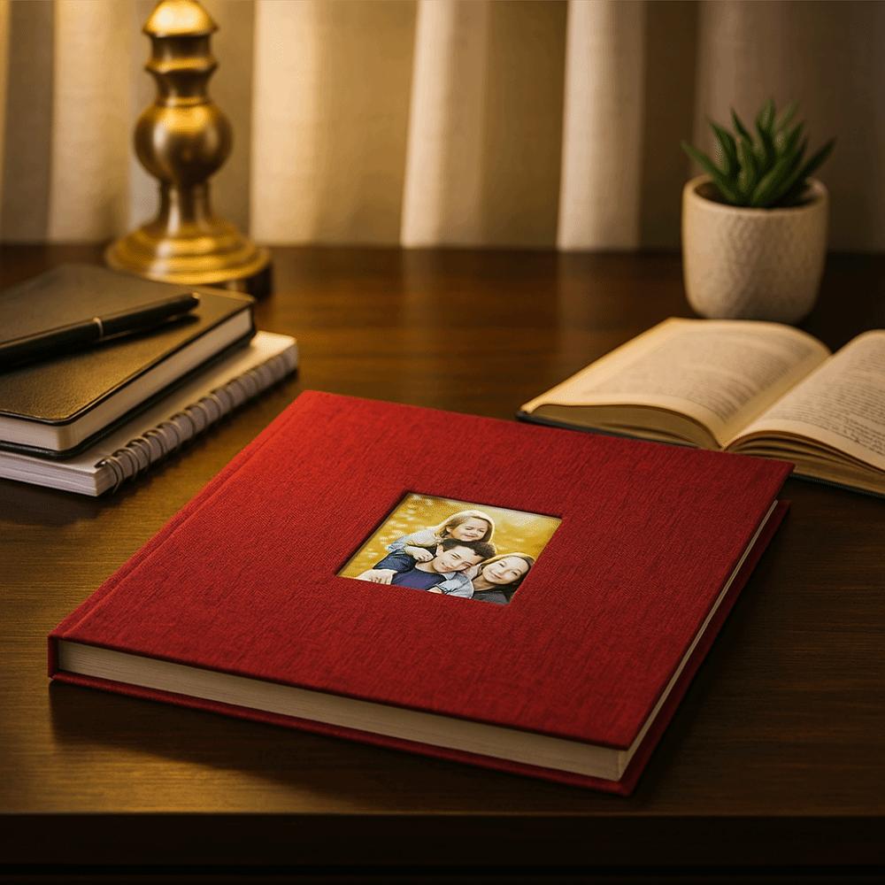 Linen Cover DIY Photo Book Large Capacity Photobook Album Memory Book Valentines Day
