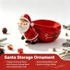 Vánoční Santa Claus Pryskyřičná úložná miska Ručně vyráběný design Sváteční stolní dekorace Držák na sladkosti a svačiny