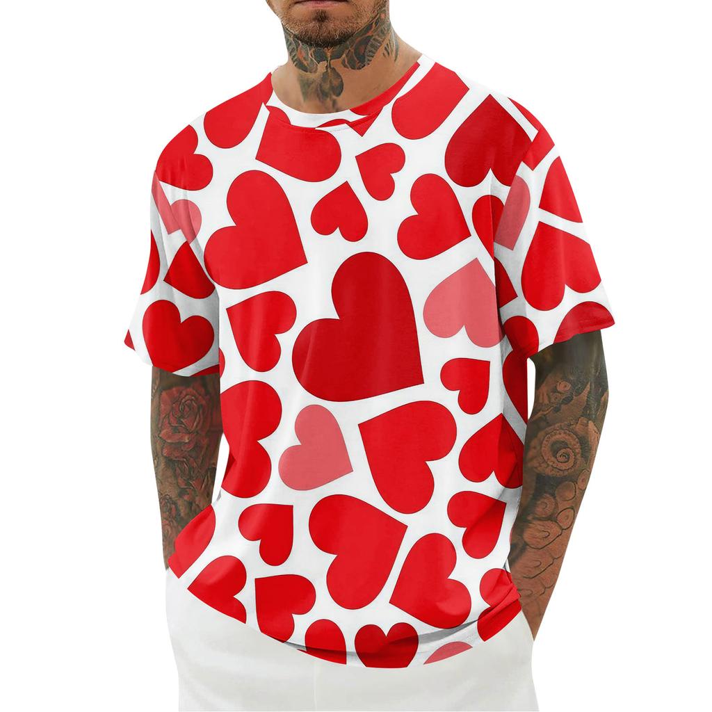 Men's T-shirt, Loose Casual Short Sleeved Top, Men's Short Sleeved Top