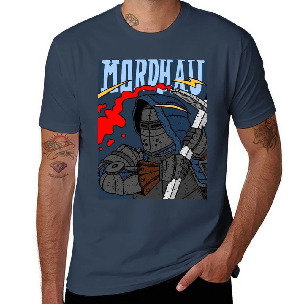 Mordhau, der Ritterschwertschlag. Videospielkunst. T-Shirt T-Shirts mit Druck Basic T-Shirt T-Shirt