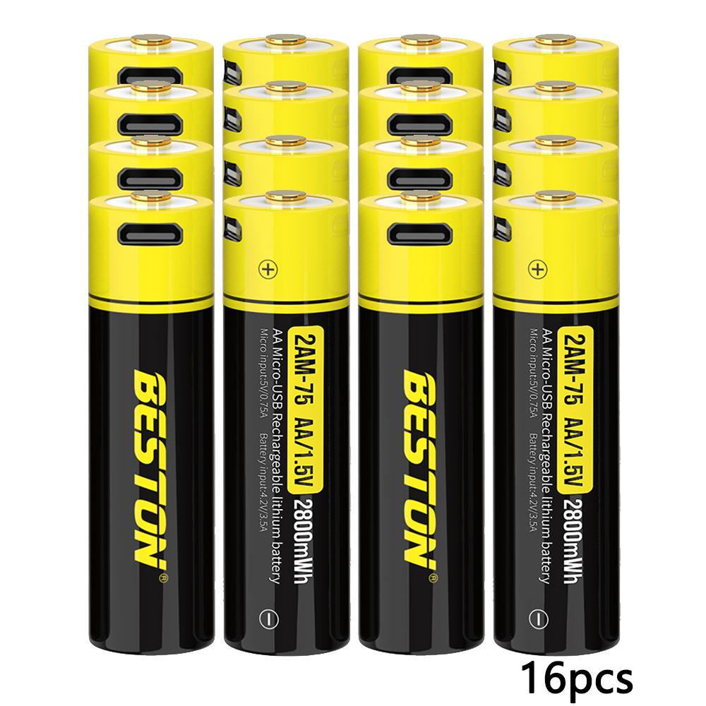 Multifunction AA Lithium Battery 2800mWh Toy KTV Battery 1.5V Constant Voltage Fast Charge USB Rechargeable Battery
