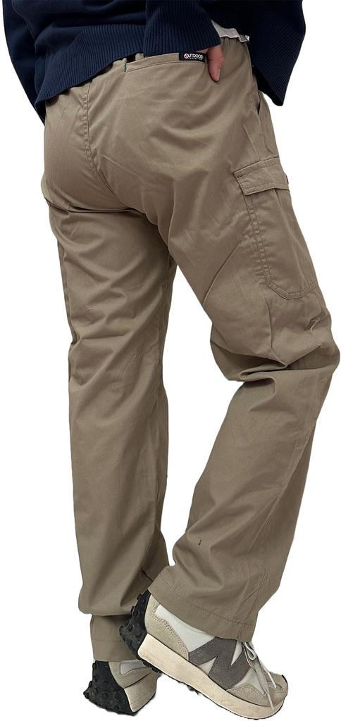 Outdoor Products Women's TC Weather Mesh-Lined Cargo Pants, Quick-Drying, UV Protection, Size LL, Beige