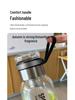 Durable High Borosilicate Glass Water Bottle with Tea Infuser – Large Capacity, Drop-Proof, High-Temperature Resistant