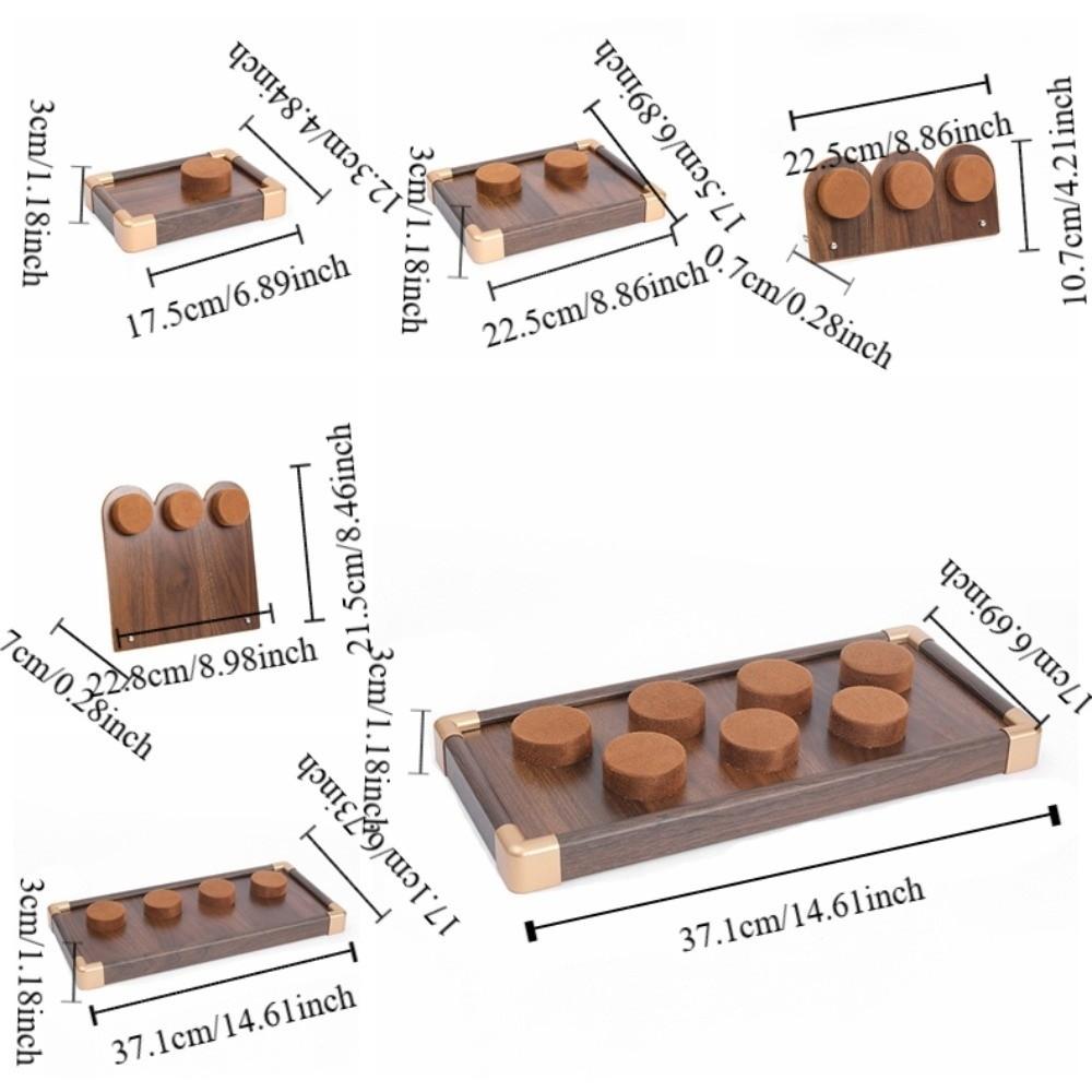 Organizer Jewelry Display Stand Walnut Wood Bracelet Display Rack Durable Hand Jewelry Holder  Gift