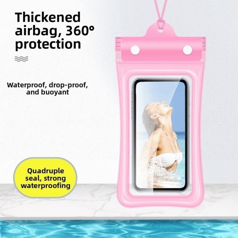 Floating Design Water-Sprinkling Festival Phone Pouch Full View Waterproof Bag  Underwater Use