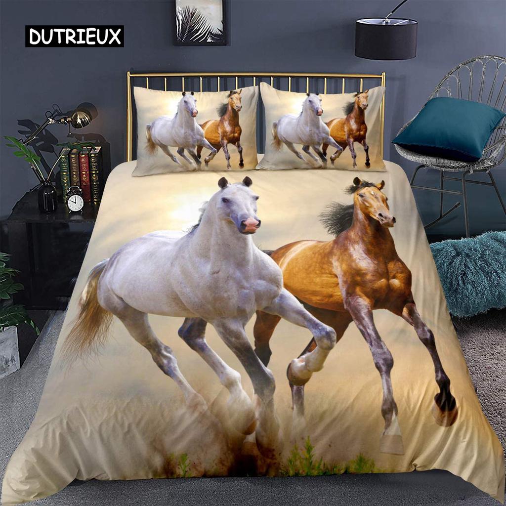 Bedding Set Colorful Skull Bedding Black Neon Skeleton Bed Cover 3 Piece Galaxy Duvet Cover Gothic Bedspread