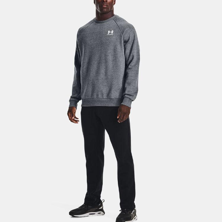 Under Armour Rival Fleece Crew Training Sweatshirt Men Sweatshirts Gray 1359029-012