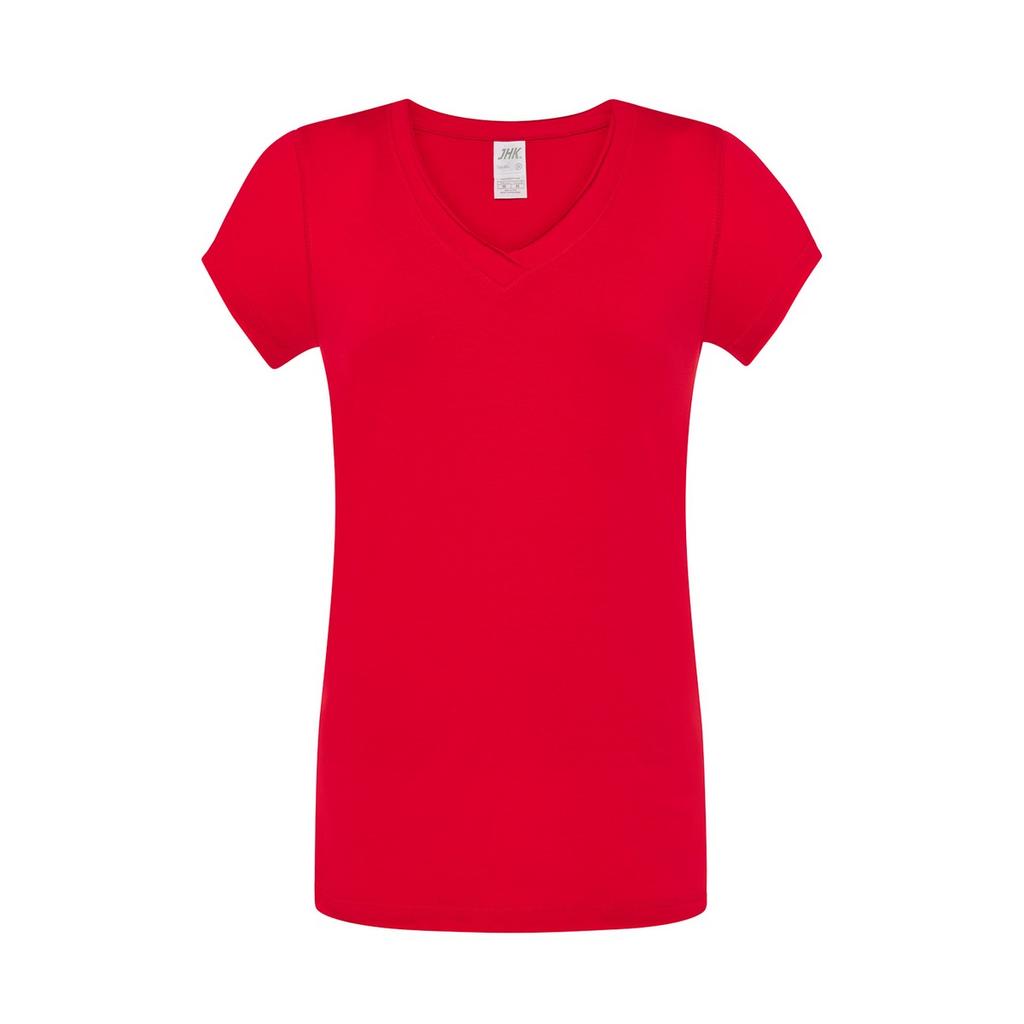 JHK Womens/Ladies Sicilia V Neck T-Shirt