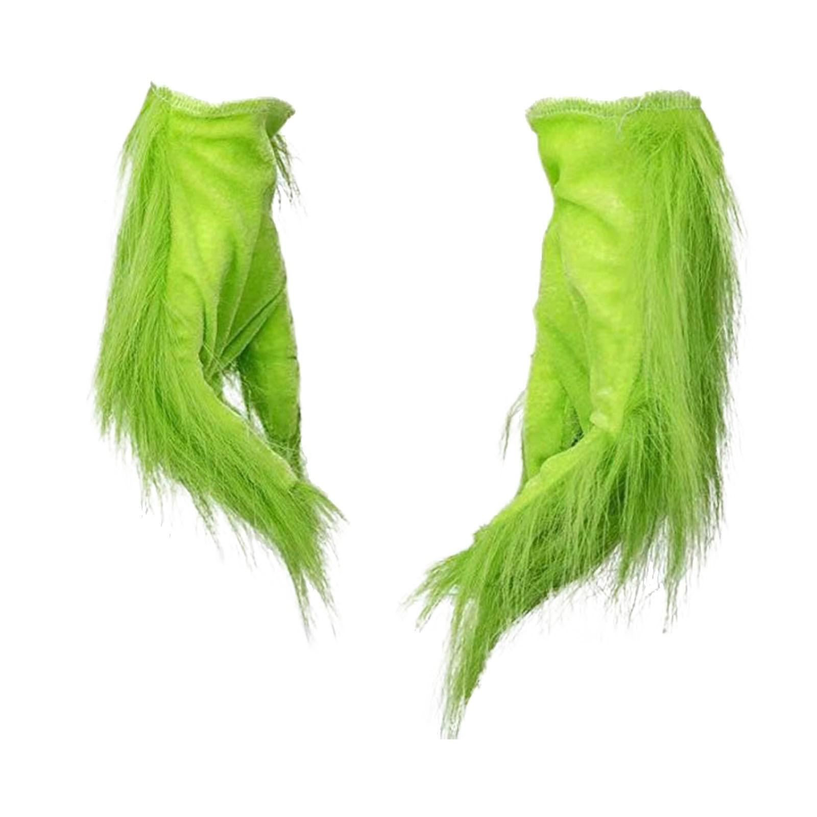 

Thief Green Furry Latex Mask Funny Props Horror Atmosphere Masquerade Mask