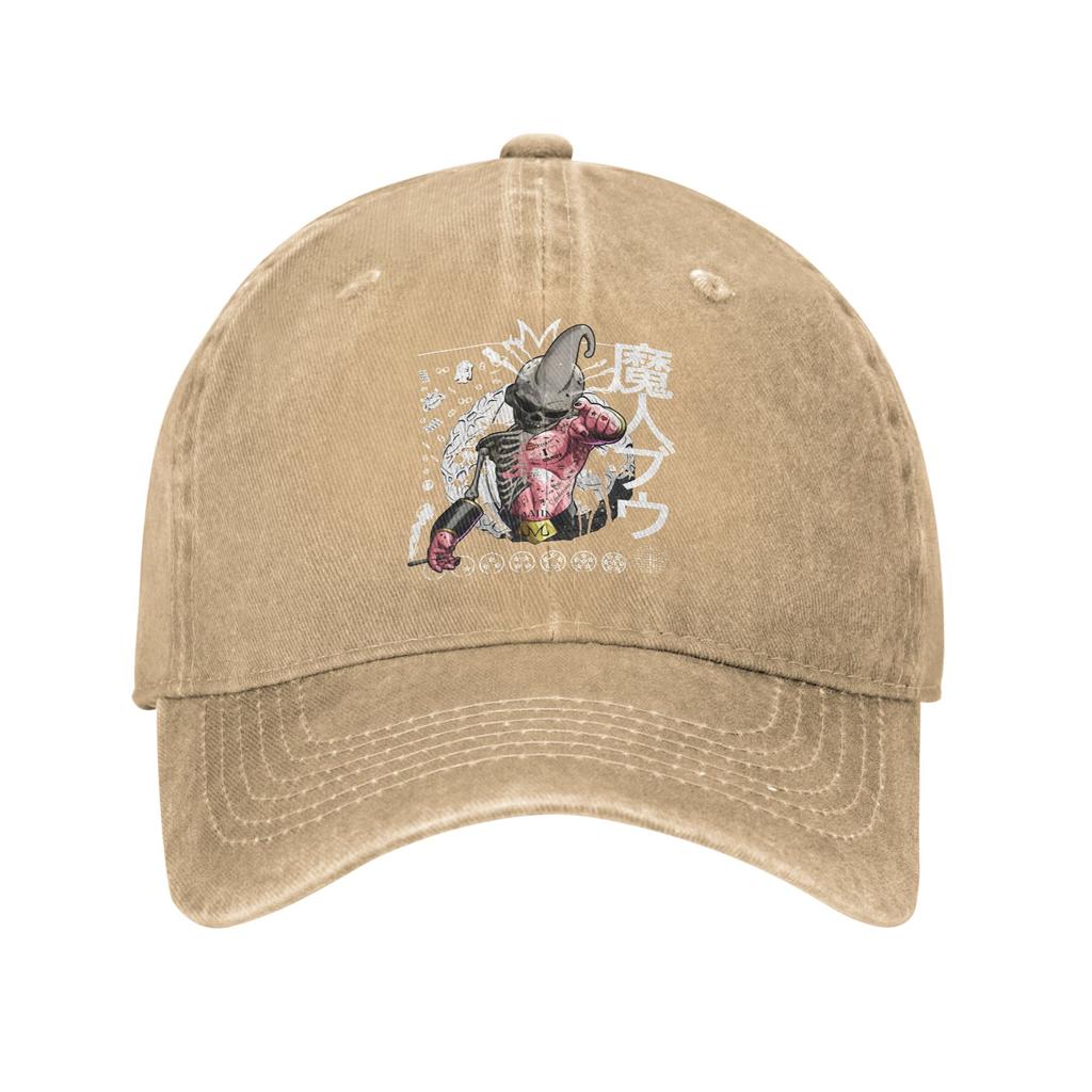KID BUU MAJIN SKULL DRAGON BALL Baseball Caps Classic Distressed Denim Snapback Hat for Men Women Outdoor Gift Caps Hat