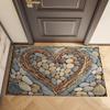 Valentine's Day Doormat Welcome Entrance Door Mat Outdoor Front Room Rugs Foot Mat Hallway Carpet Floor Bath Mats Washable