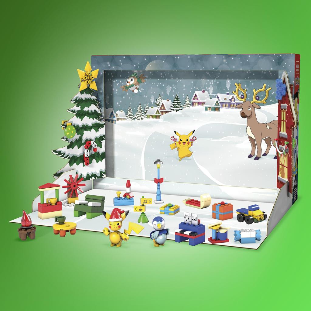 MEGA Pokemon Pikachu og Piplup adventskalenderblokk nummer på 202 fra 6 år Multi GYG99 stykker
