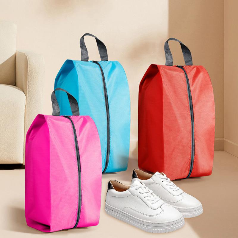 1Pc Shoes Storage Organizer Bags Non-Woven Travel Portable Closet Bag Waterproof Pocket Clothing Hanging Bag Zipper Pouch Bags