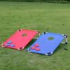 1set Red and Blue Portable Corn Hole Game Set Foldable and Durable Beach Bag Game