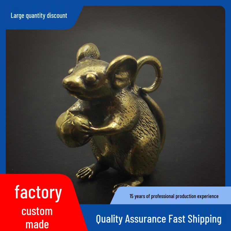 

Брелок и кулон для ожерелья из латуни и персиковой меди - Малая медная посуда в античном стиле Pendant