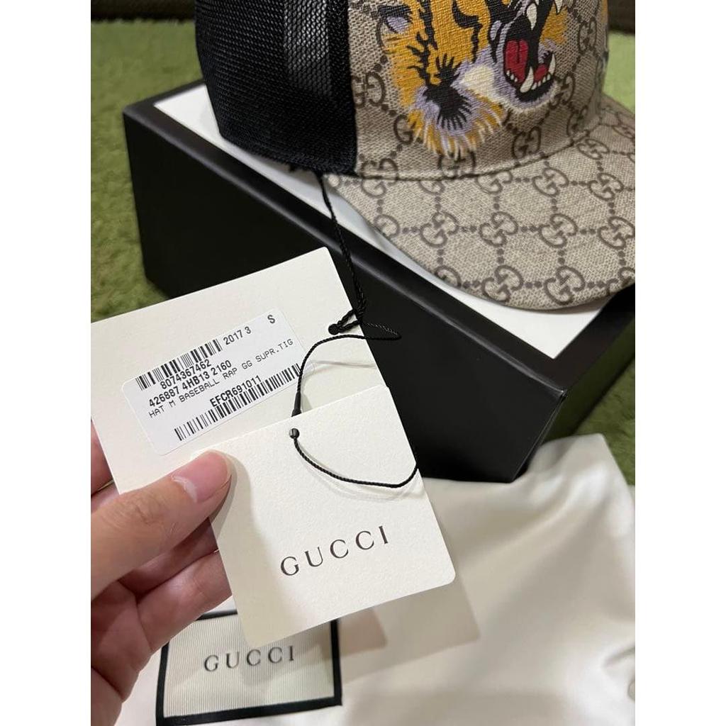 Used [New] GUCCI tiger embroidery mesh cap