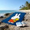 1pc Miffy4 Beach Towel, Beach and Seaside Swimming Pool Equipment, Fashion Pattern, Rectangular, Travel Essentials