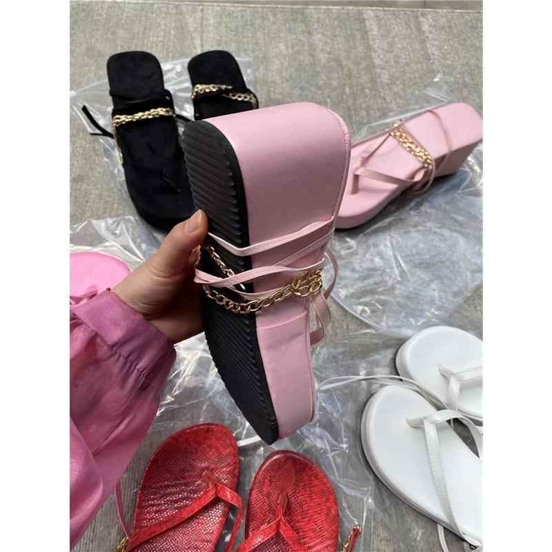 Damen Freizeitsandalen Dicke Sohle Riemchensandalen