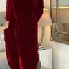 Spring 2023 European-American Slimming Round Neck Long Dress