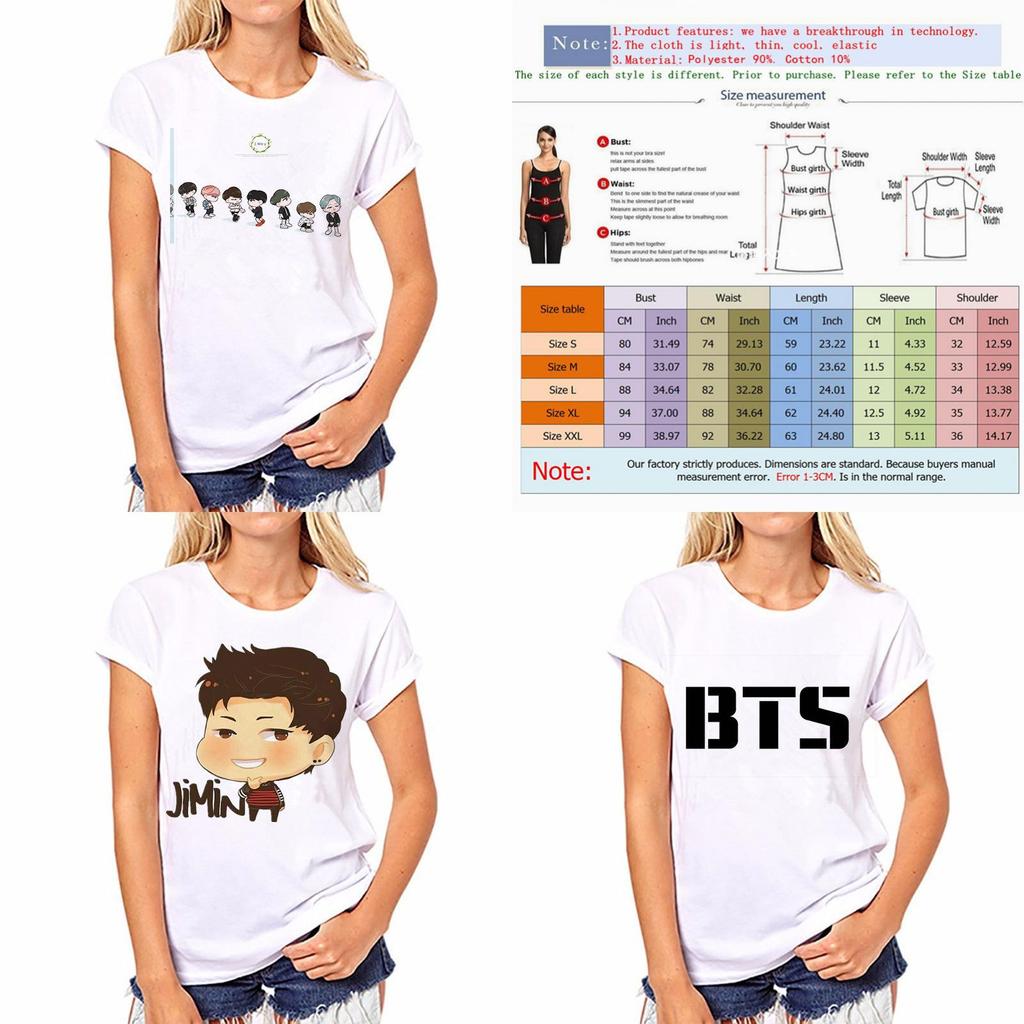 Bangtan Kpop Bts Boys Short Sleeve Women Tops Tshirts Jin Jimin Suga Jhope Rm
