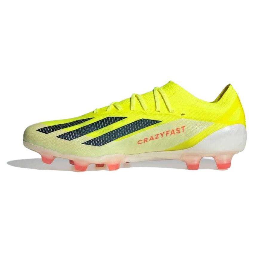 Adidas X Crazyfast.1 Elite Casual Outdoor AG HG Shock Absorbing Durable Football Shoes Unisex Football Shoes Yellow IF0653