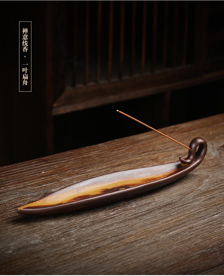 

Chinese Style Ceramic Incense Burner Color Painting Incense Burner Burning Holder Home Decor & Aromatherapy